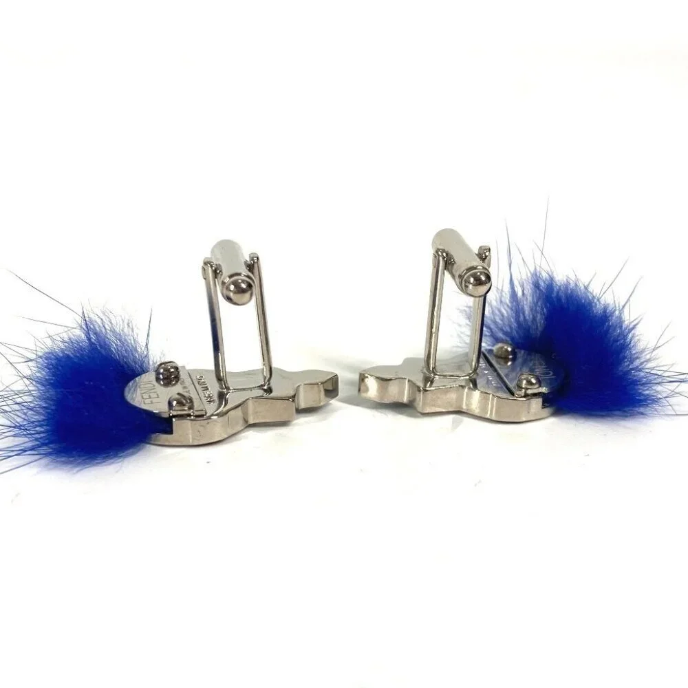 FENDI Karl Lagerfeld Accessories cuffs Metal blue/Silver